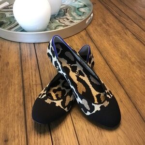 The Square Animal Print Flats